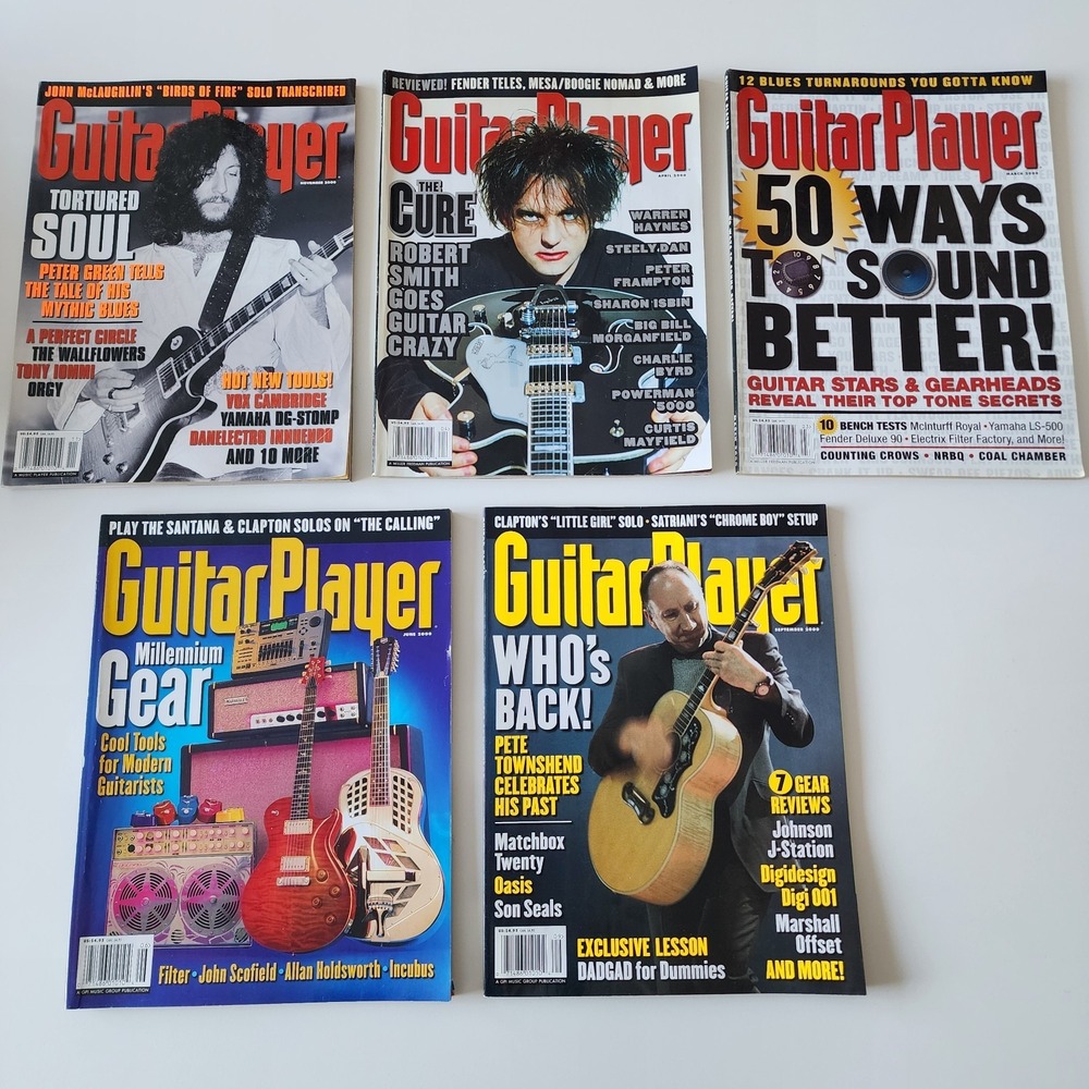Guitar Player Magazine Yr 2000 The Cure Robert Smith Peter Green‎ Pete Townsend